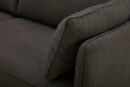 Cindy Crawford Home Gena 78.7" Linen-Look Fabric Condo Size Sofa with Removable Back Cushions - Charcoal Grey | Sofa Gena de Cindy Crawford Home de 78,7 po de format condo en tissu d’apparence lin avec coussins de dossier amovibles - gris anthracite