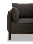 Cindy Crawford Home Gena 78.7" Linen-Look Fabric Condo Size Sofa with Removable Back Cushions - Charcoal Grey | Sofa Gena de Cindy Crawford Home de 78,7 po de format condo en tissu d’apparence lin avec coussins de dossier amovibles - gris anthracite