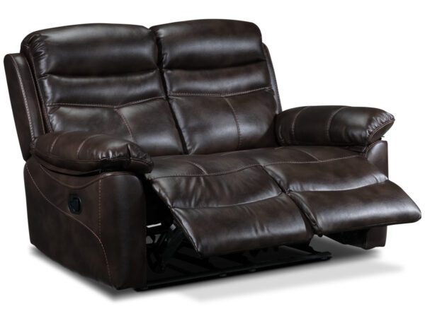 Devon Reclining Loveseat - Brown - Image 3