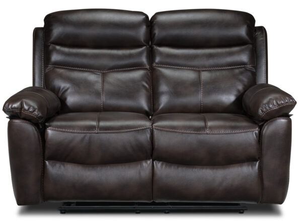 Devon Reclining Loveseat - Brown - Image 4